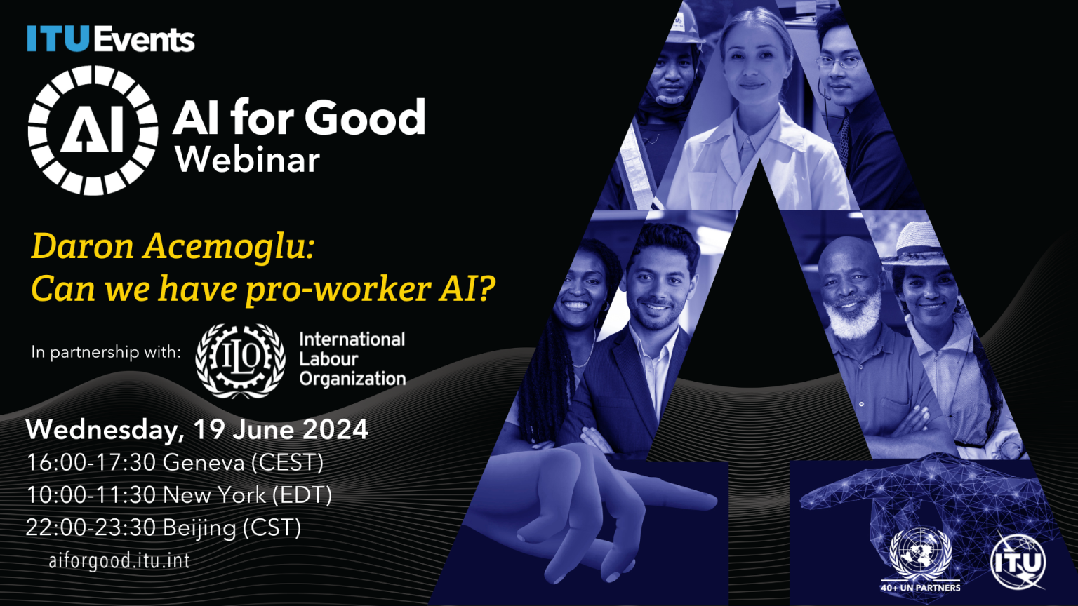Daron Acemoglu: Can we have pro-worker AI? | Webinar 19 giugno