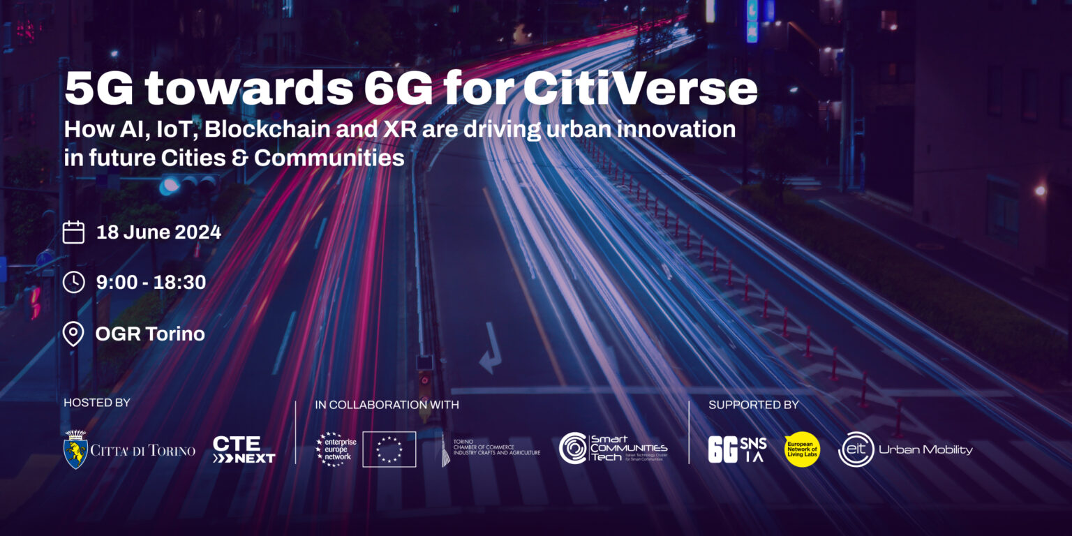 5G Towards 6G for Citiverse | 18 giugno