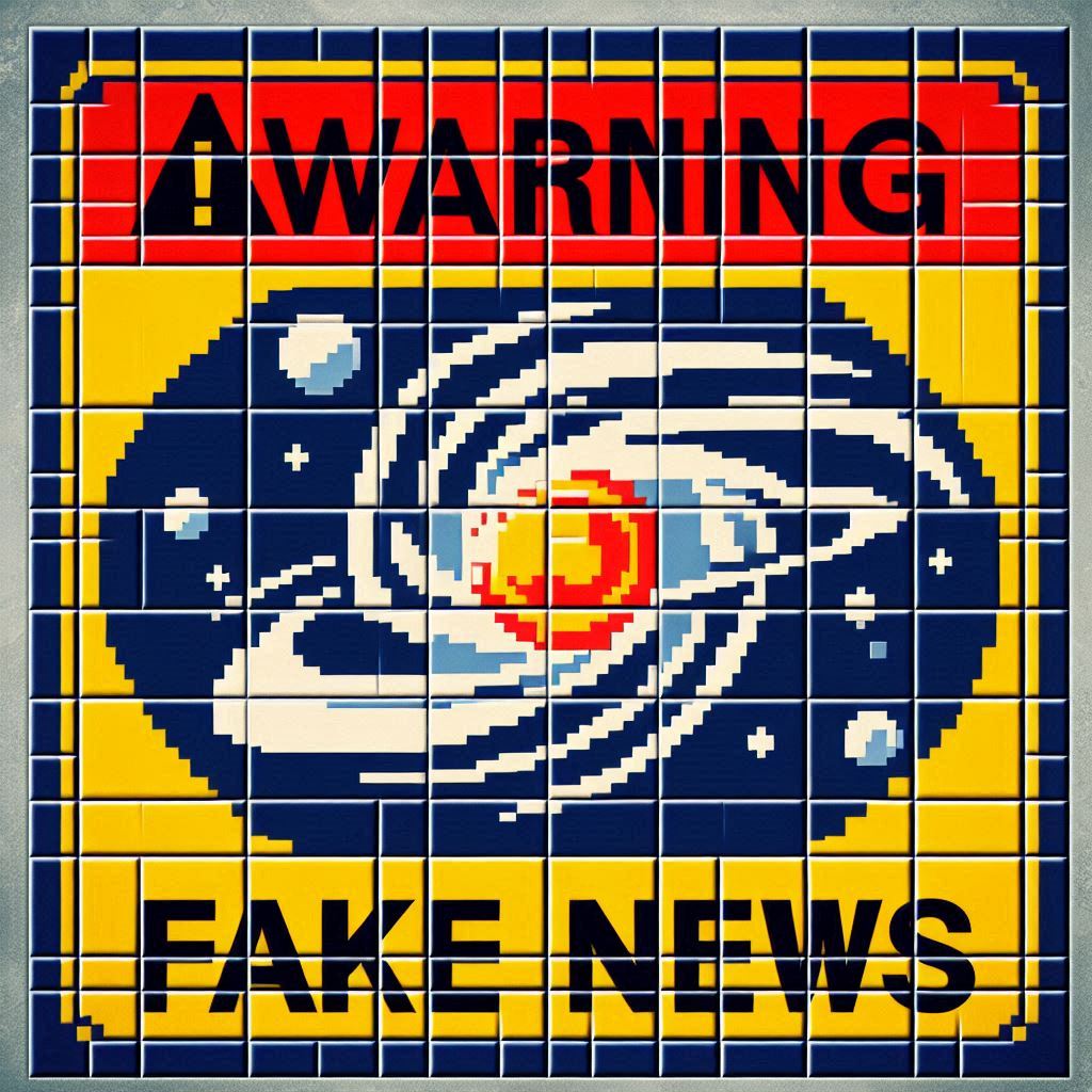 Immagine della scritta "Warnng Fake News".