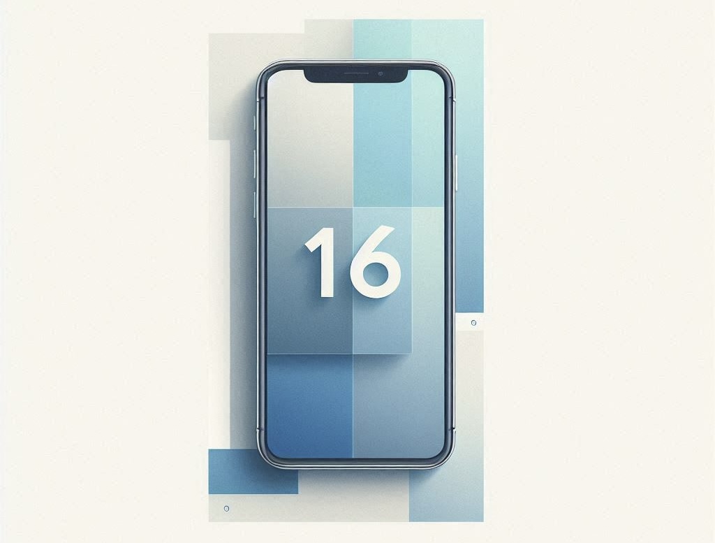 iPhone 16 astratto.