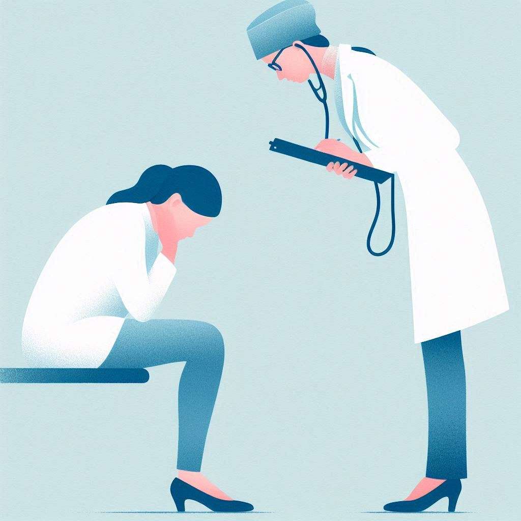 un medico e un paziente