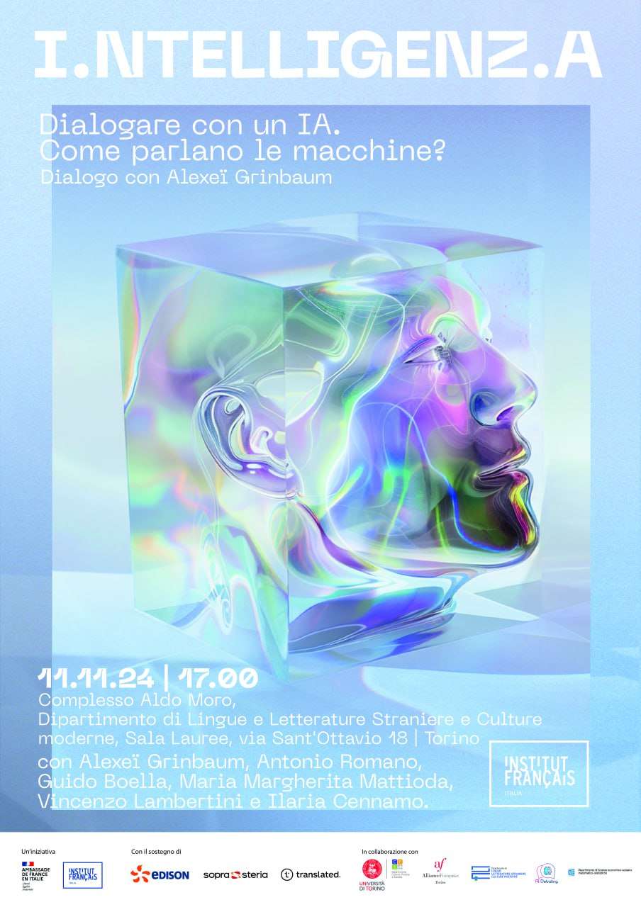 locandina evento con titolo, luogo, data e sponsor