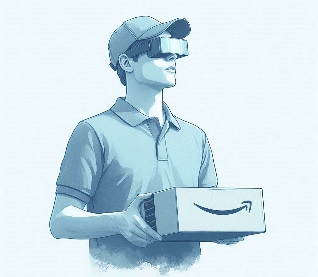 Occhiali intelligenti per i fattorini Amazon