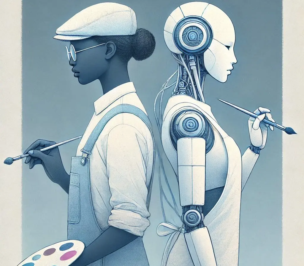 L’arte generata dall’IA suscita interrogativi sulla capacità di replicare la profondità umana. Cosa distingue l’opera creativa dell’uomo da quella dell’IA?