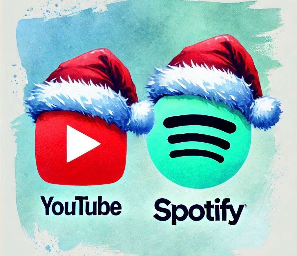 Canzoni natalizie generate dall’IA su YouTube e Spotify