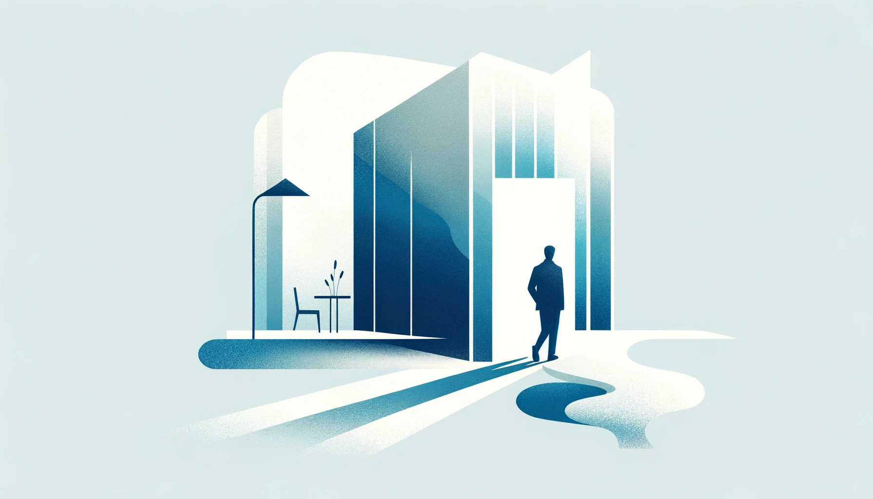 Persona che entra in una casa