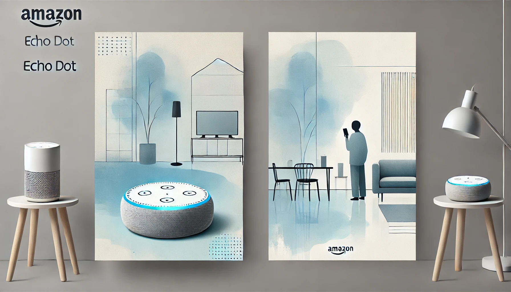 Una persona che sta parlando con Alexa