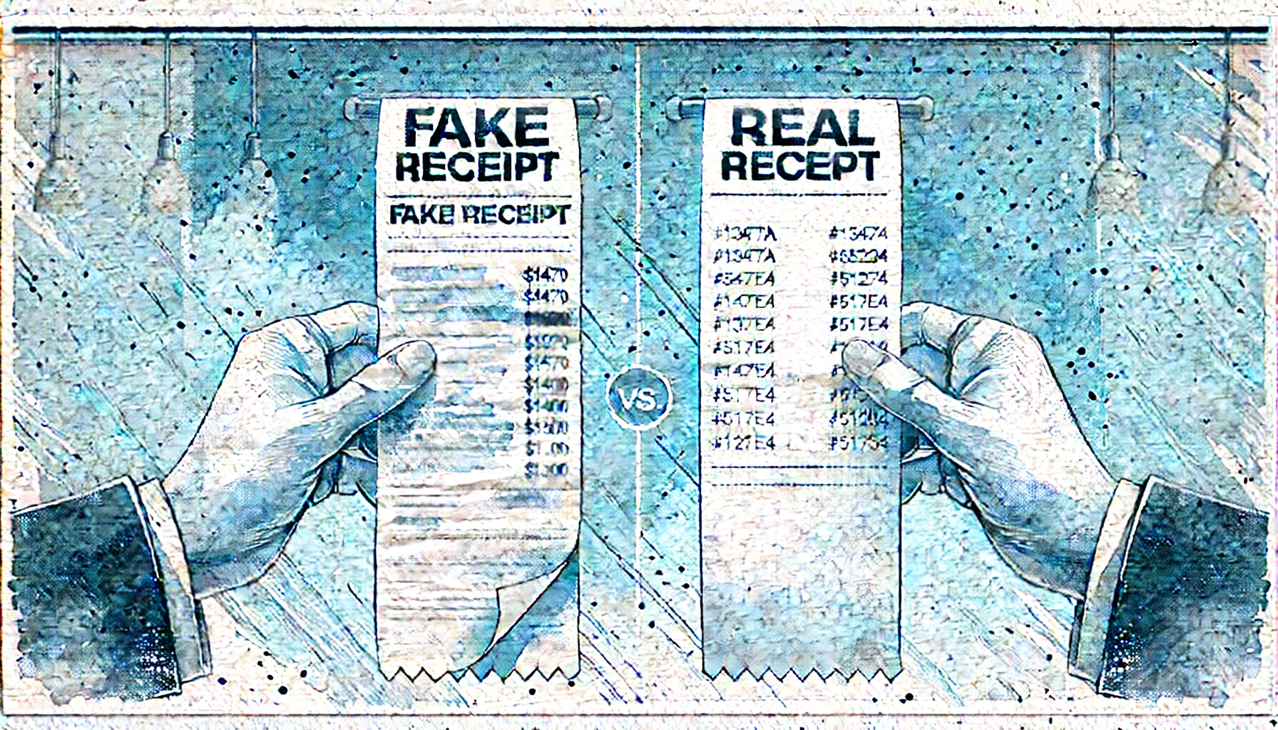 Ricevuta falsa e ricevuta vera