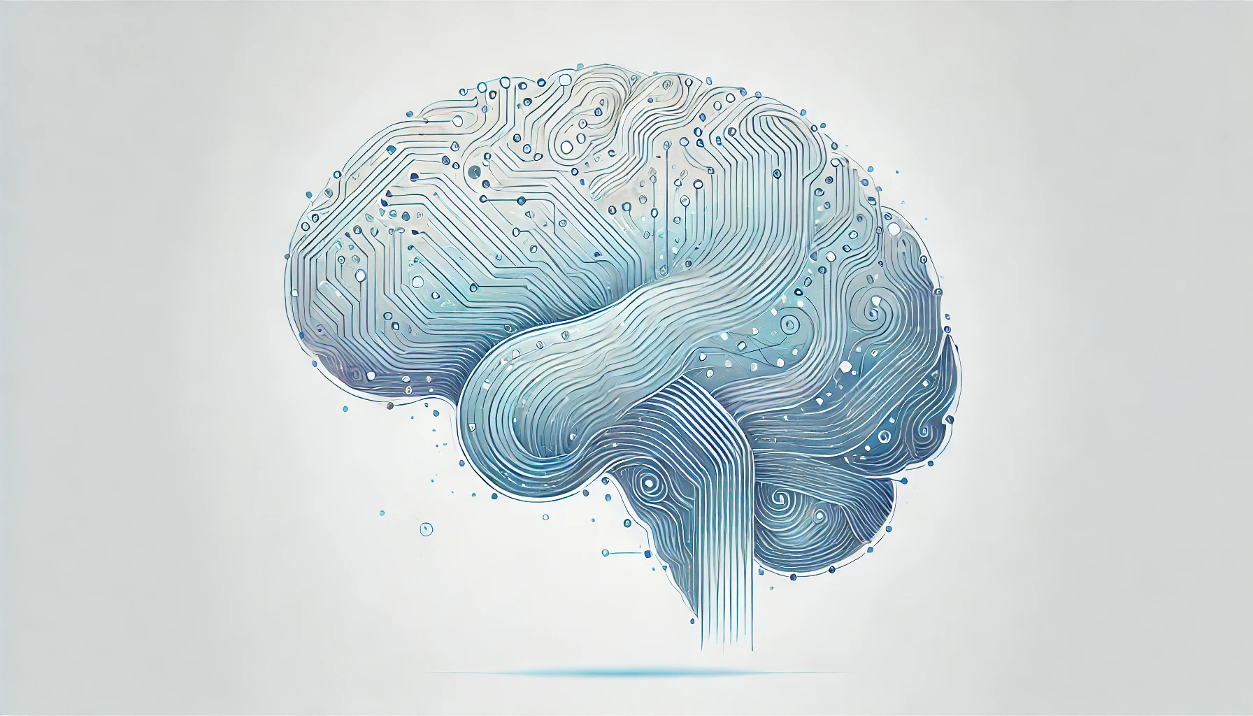 rappresentazione astratta di un cervello digitale che rappresenta l'intelligenza artificiale