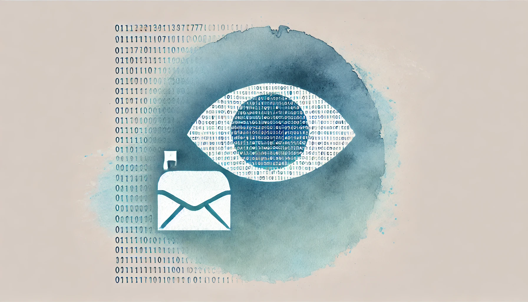 Un occhio vicino ad una casella di posta elettronica