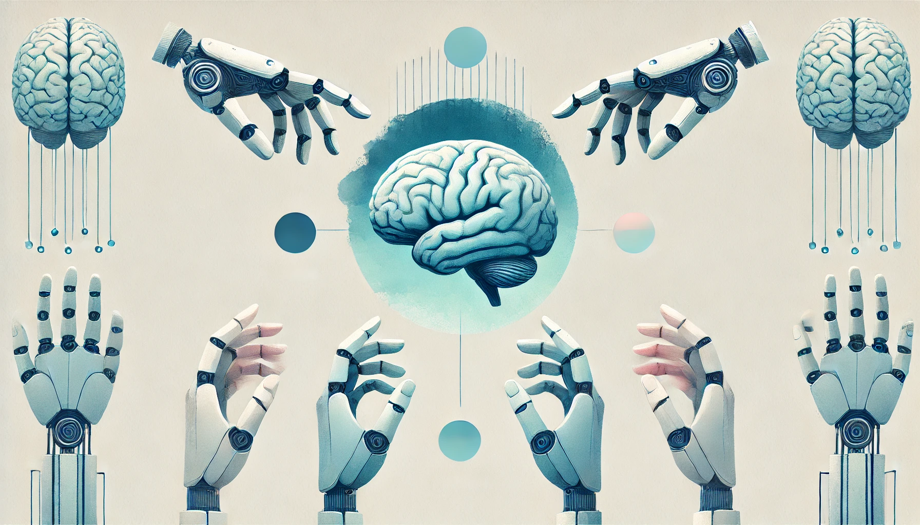 Mani robotiche e cervello umano