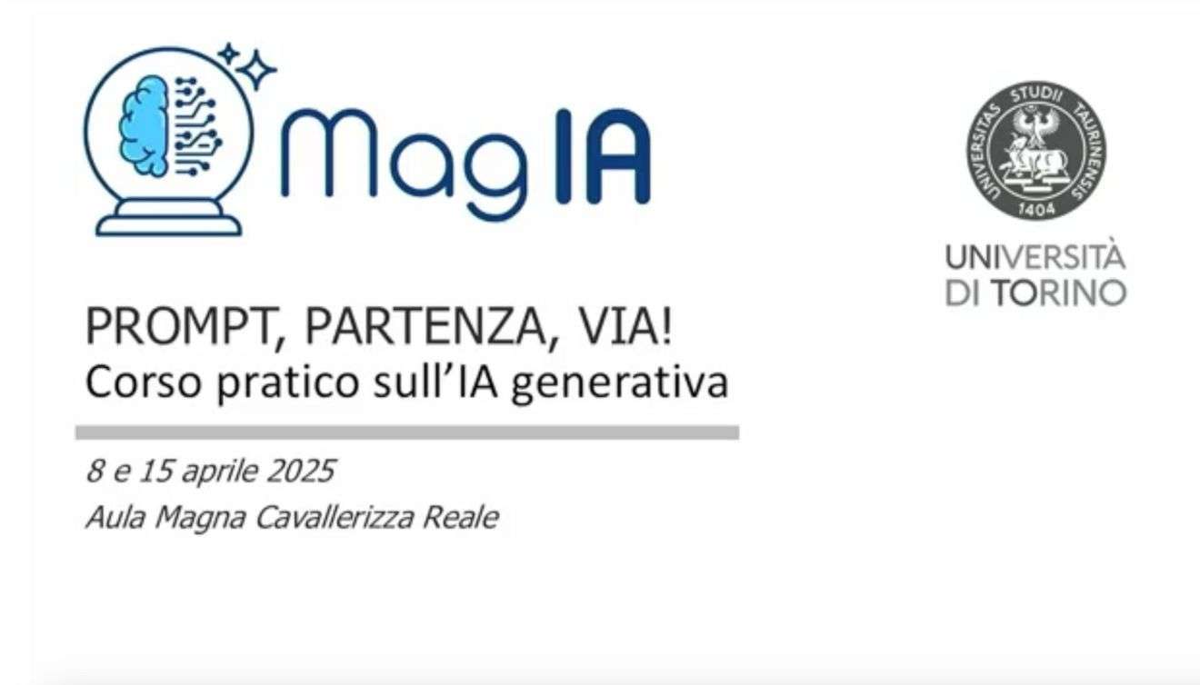 Registrazioni del corso “Prompt, partenza, via! Corso pratico sull’IA generativa” | 8-15 aprile 2025