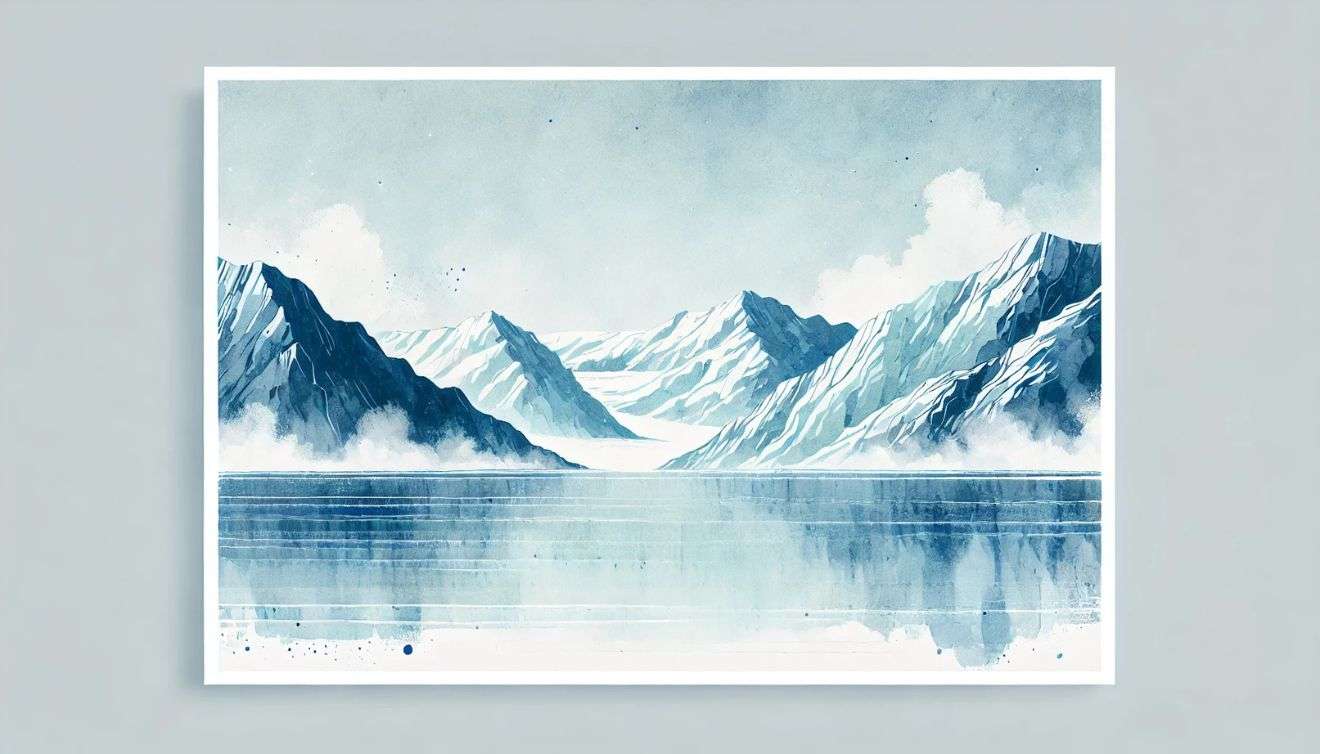 illustrazione di un ghiacciaio