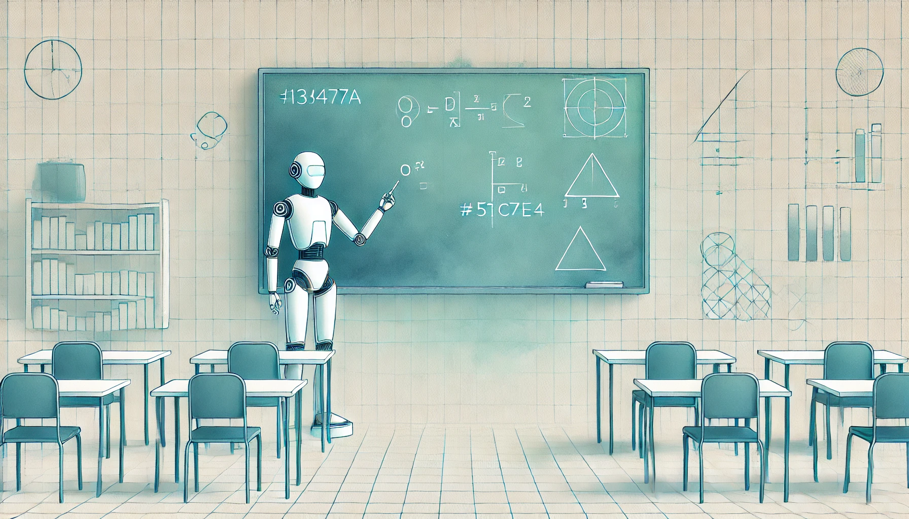 Un robot umanoide insegnante