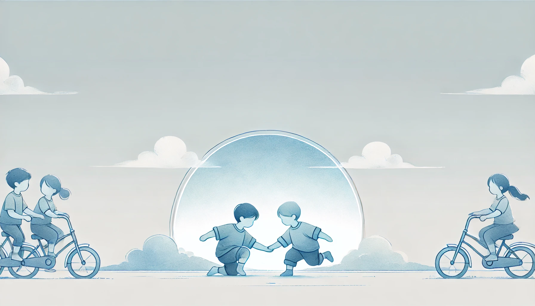 Due bambini amici che giocano tra di loro