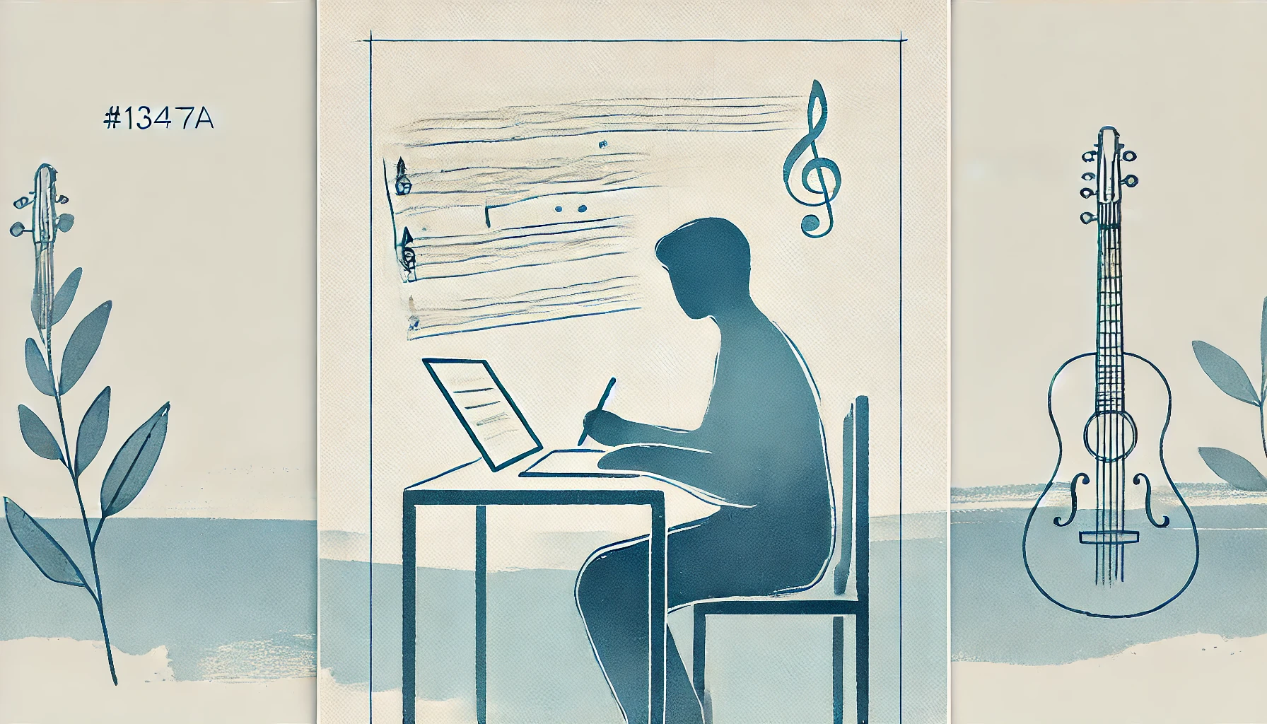 Persona che scrive una canzone