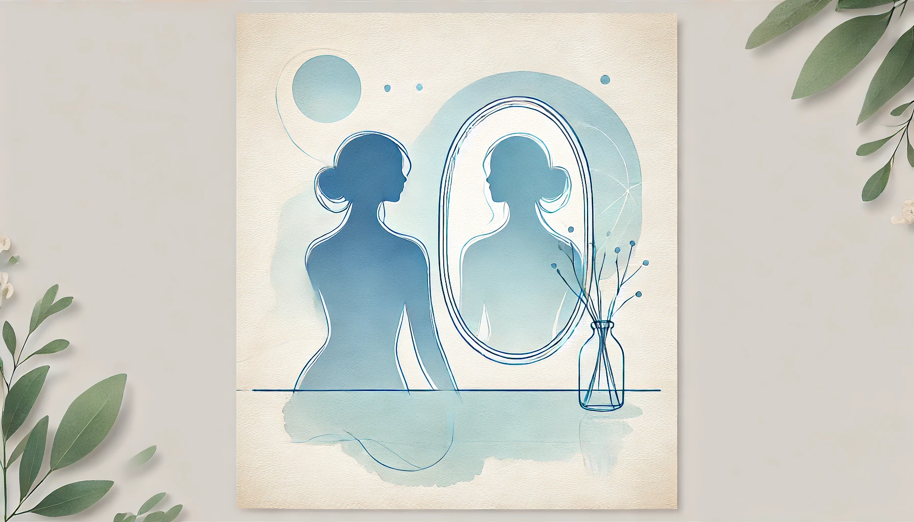 Persona che si guarda allo specchio