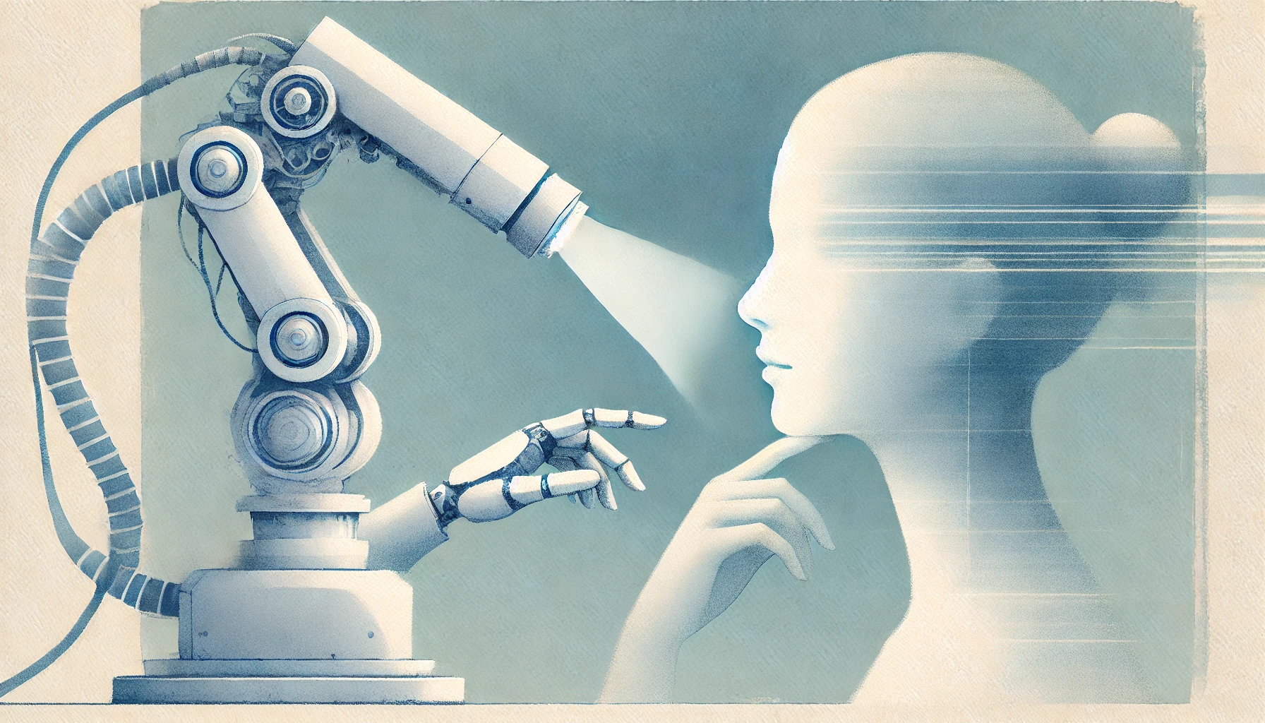 Scansione del viso di un essere umano