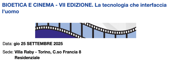Bioetica e cinema, al via la VII edizione a Torino | ciclo di incontri