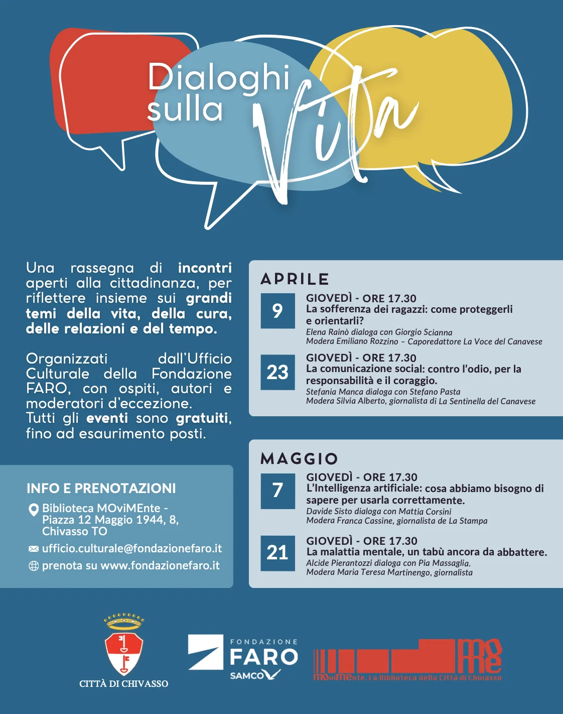 Locandina Dialoghi sulla Vita