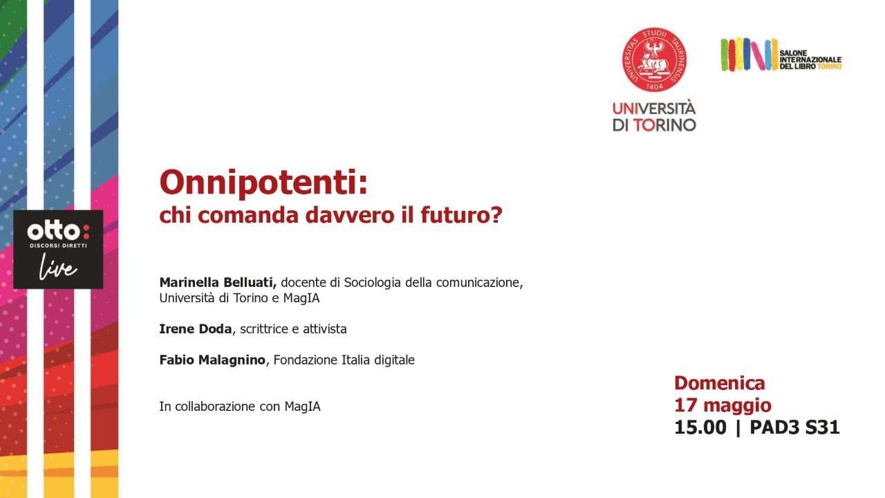 Locandina evento Otto con MagIA per il Salone del Libro di Torino