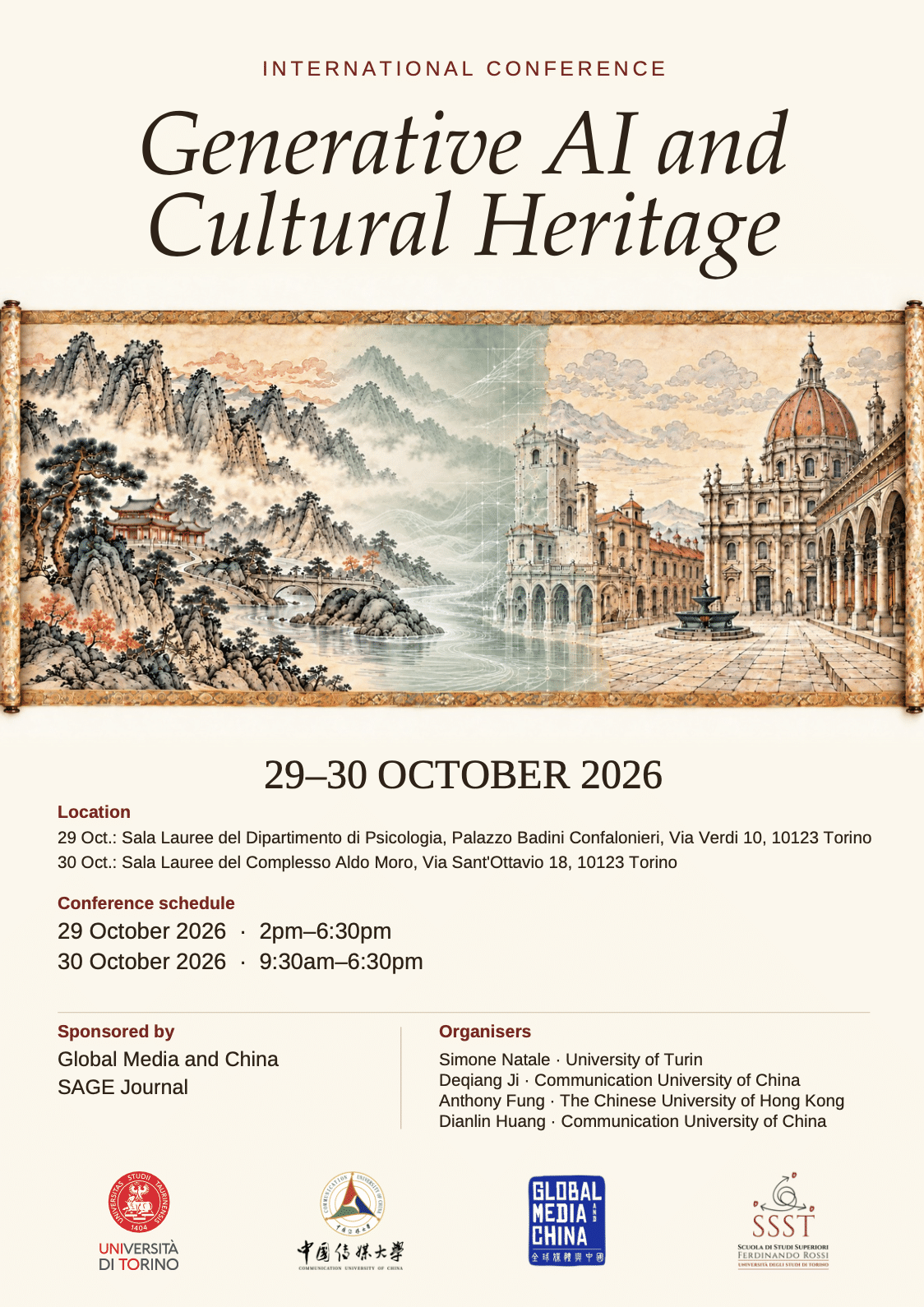 Locandina Generative AI and Cultural Heritage